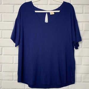 JASMINE & GINGER Short Blue Sleeve T-shirt L Size